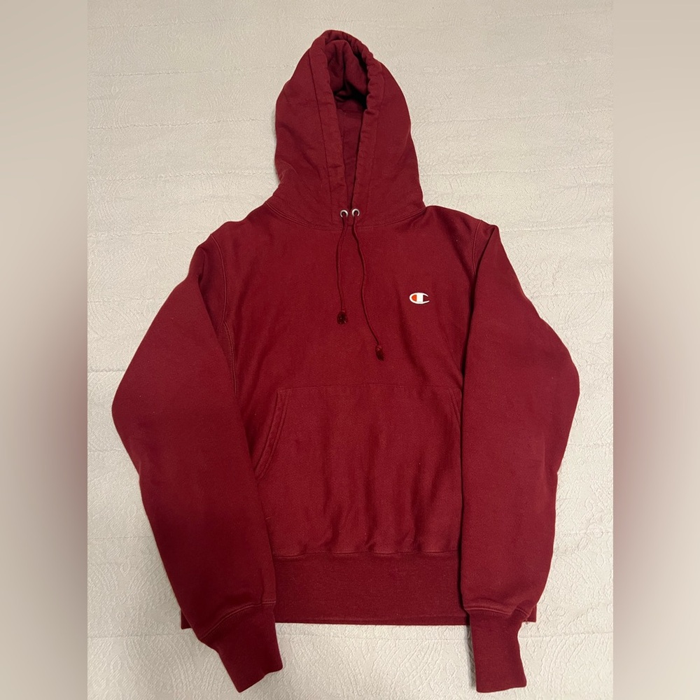Champion Reverse Weave Hoodie Maroon